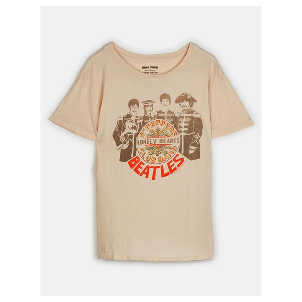 Lucky Brand Lonely Hearts Beatles Tee Size Large